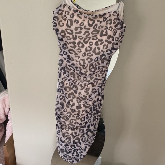 NW Mesh leopard print bodycon dress - Picture 2 of 4
